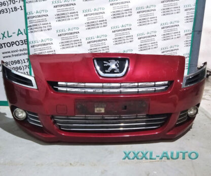 Фото Передній бампер Peugeot 5008 I 2009-2013 червоний колір