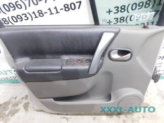Фото Renault Scenic 2 карта обшивка передніх лівих дверей чорна шкіра 8200213332